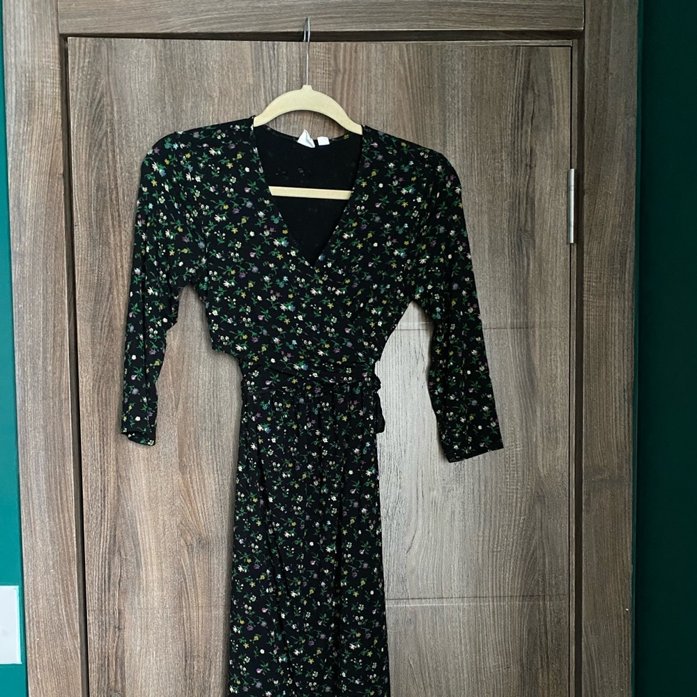 Maternity wrap dress Gap